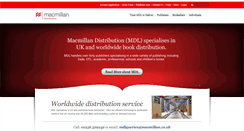 Desktop Screenshot of macmillandistribution.co.uk