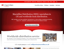 Tablet Screenshot of macmillandistribution.co.uk